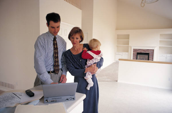 Looking at computer