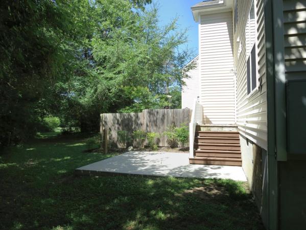 Patio and yard