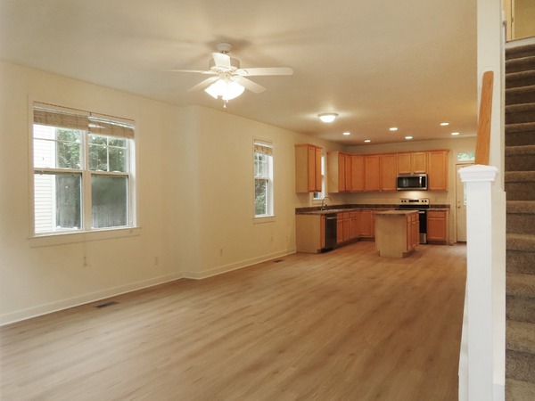 Living Room, Dine, Kitchen