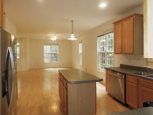 Kitchen, Dine, and Living Room