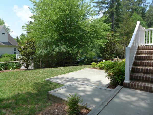 Patio and yard