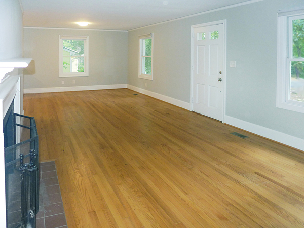 Living and dining areas