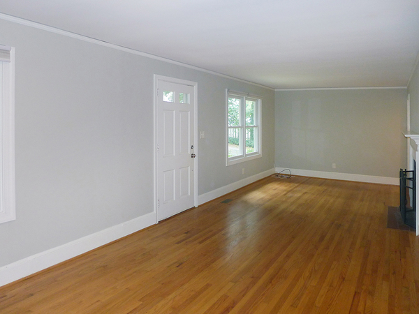 Living and dining areas