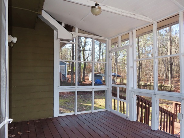 Screened porch